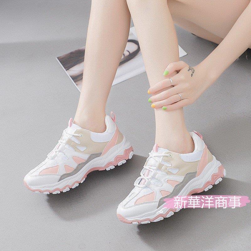 ニーカー スニーカー レディース 厚底 ボリューム ローカット おしゃれ ダッドシューズ Pu 革 21新品 Nb Jp36 新華洋商事 通販 Yahoo ショッピング