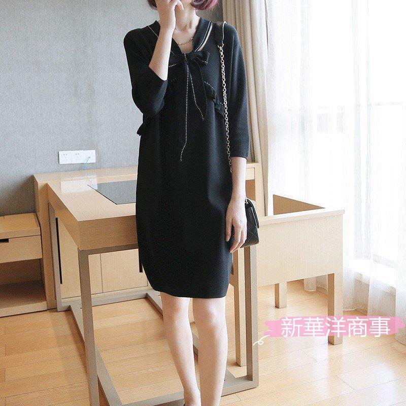 21最新刊 気質 ワンピース レディース Vネック ニットワンピース ワンピ 秋冬 七分袖 ゆったり ロング丈 ワンピース Nb Jp9 新華洋商事 通販 Yahoo ショッピング