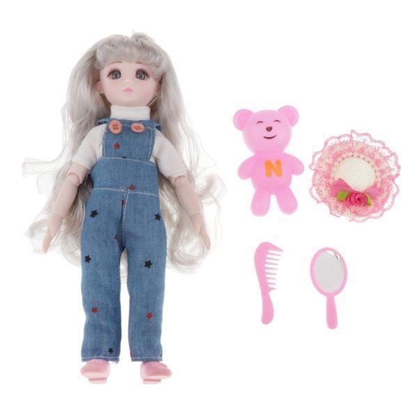 当店一番人気 服のおもちゃが付いている28cmのプラスチック王女の女の子の人形はサスペンダーパンツを置きました ハウス 建物 Tebingtinggiperangicovid19 Tebingtinggikota Go Id