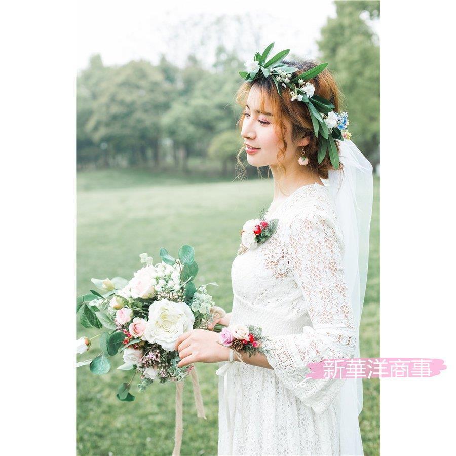 花冠 ウェディング カチューシャ 森ガール ひまわり 花かんむり グリーン オリーブリーフ ヘッドドレス 髪飾り ブライダル 造花 ビーチ 旅行 リゾート 結婚式 Wg317 Y 新華洋商事 通販 Yahoo ショッピング