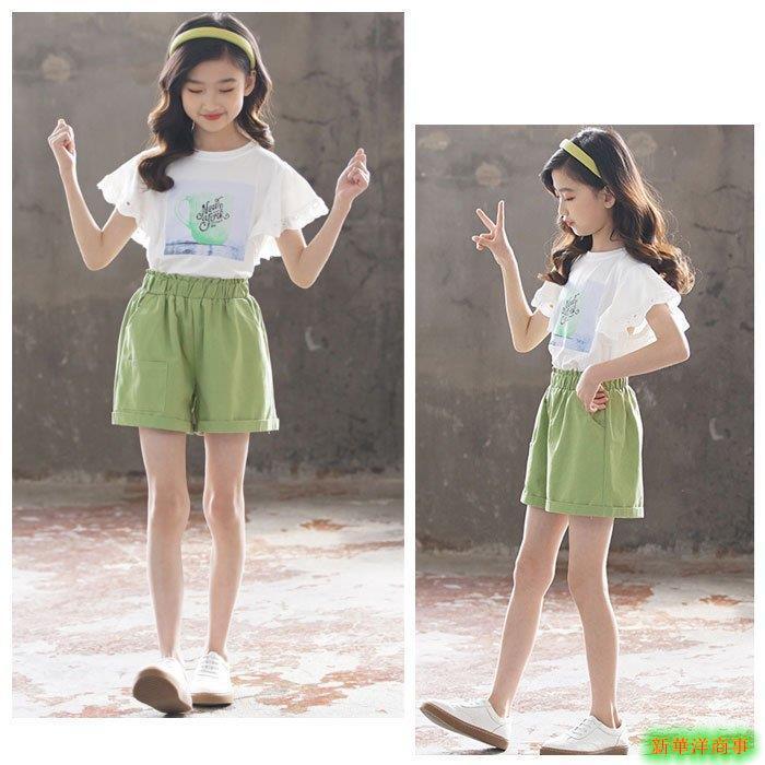 新作人気モデル ウエア 子供服 夏服 可愛い 上下セット 女の子 セットアップ 子供服 夏服 可愛い 上下セット 女の子 キッズ セットアップ 夏着 フリル半袖 Tシャツ ショートパンツ 2点セット 普段着 スウィート 上下 パンツセット 110 170 Www Threeriversofs Com