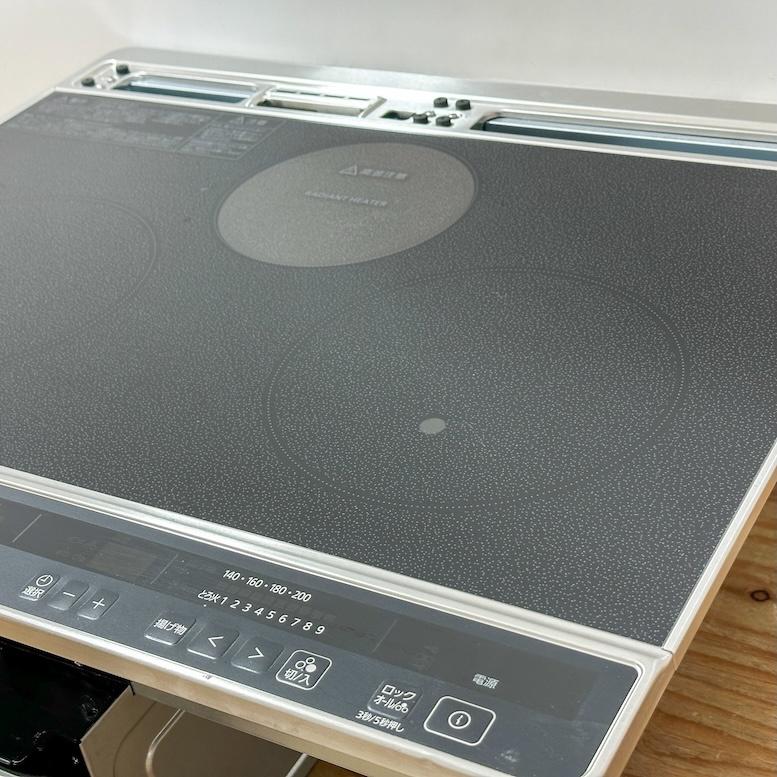 Panasonic＞IHクッキングヒーター W:600 200V 2口IH+ラジエントタイプ 