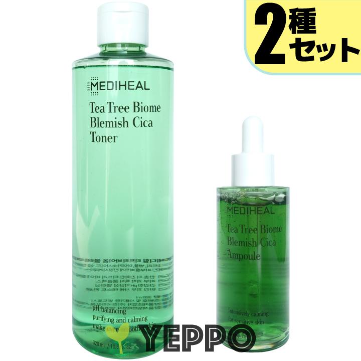 美容液 化粧水 ２種セット メディヒール ティーツリー バイオーム シカトナー 3ml アンプル 50ml Mediheal 韓国コスメ Tbio06 1 Tbio0812 1 Yeppo 通販 Yahoo ショッピング