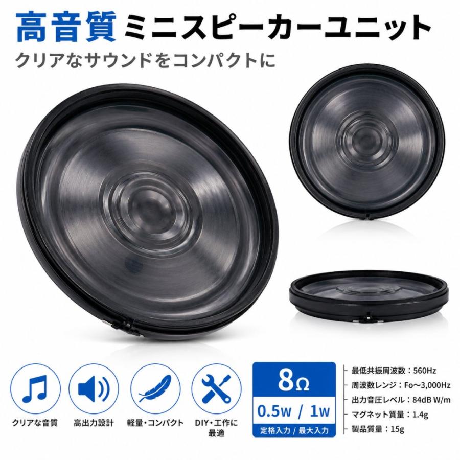 東京コーン スピーカー 36mm 0.5W 8Ω S36G04K-3 (B) 数量1 ドアホン 子