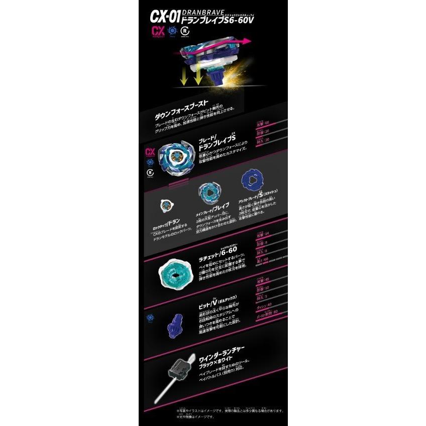 ベイブレード X CX-01 ドランブレイブ S6-60V + CX-02 ベイブレード X CX-01 ドランブレイブ S6-60V + CX-02