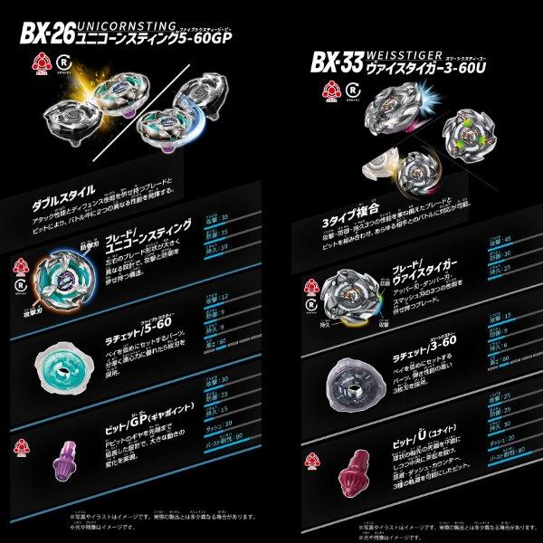 福袋 ／ タカラトミー ベイブレード X BYBLADE ブースター、ランダム5