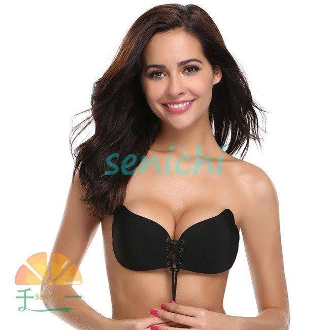 シリコンブラ 水着 コルセット型 シリコンパッド ヌー ヌードブラ ノーブラ バスト バストアップ ブラジャー ブラック ブラパッド 水着用 盛る 盛れる 美胸 耐水 高品質の激安 コルセット型