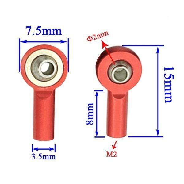 現品限り一斉値下げ ラジコン 10個2ボールジョイントボールヘッドバックルタイロッドエンド1 10カーアクセサリーレッド用 Www Threeriversofs Com