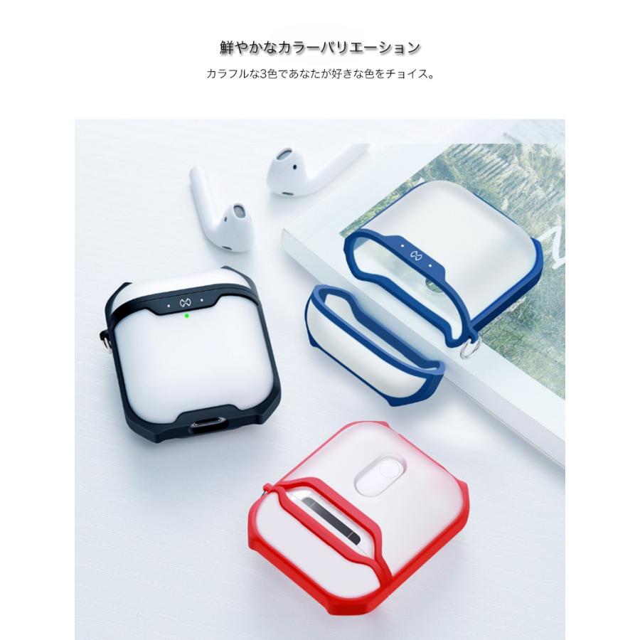 AirPods Pro ケース カラビナ付 エアポッズ プロ カバー 耐衝撃 airpods2 airpods ケース 水洗い可 ワイヤレス充電対応 衝撃吸収 おしゃれ 指紋防止｜yeti｜14