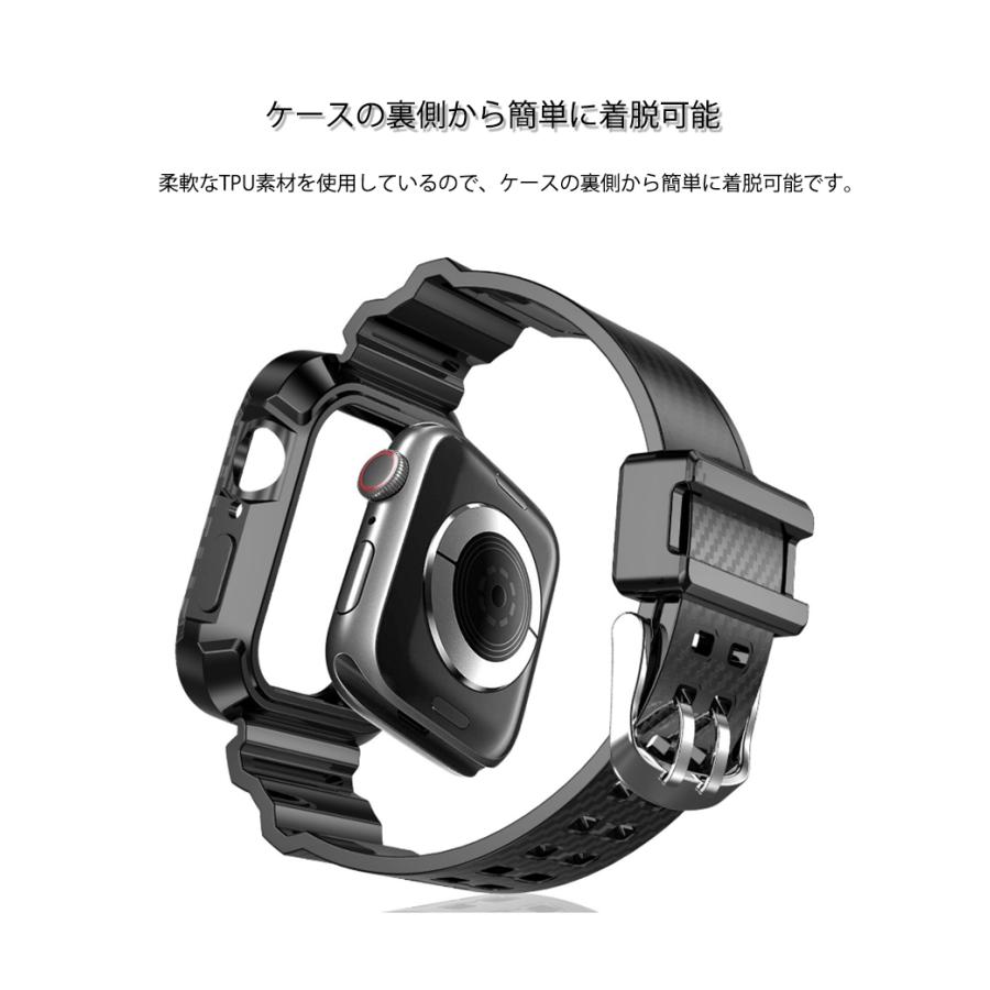 アップルウォッチ SE Series8 7 6 5 4 3 2 1 ベルト スポーツ Apple Watch バンド おしゃれ 44mm 40mm 42mm 38mm Series6 5 4 3 2 1 汎用 衝撃吸収 取り換え簡単｜yeti｜04