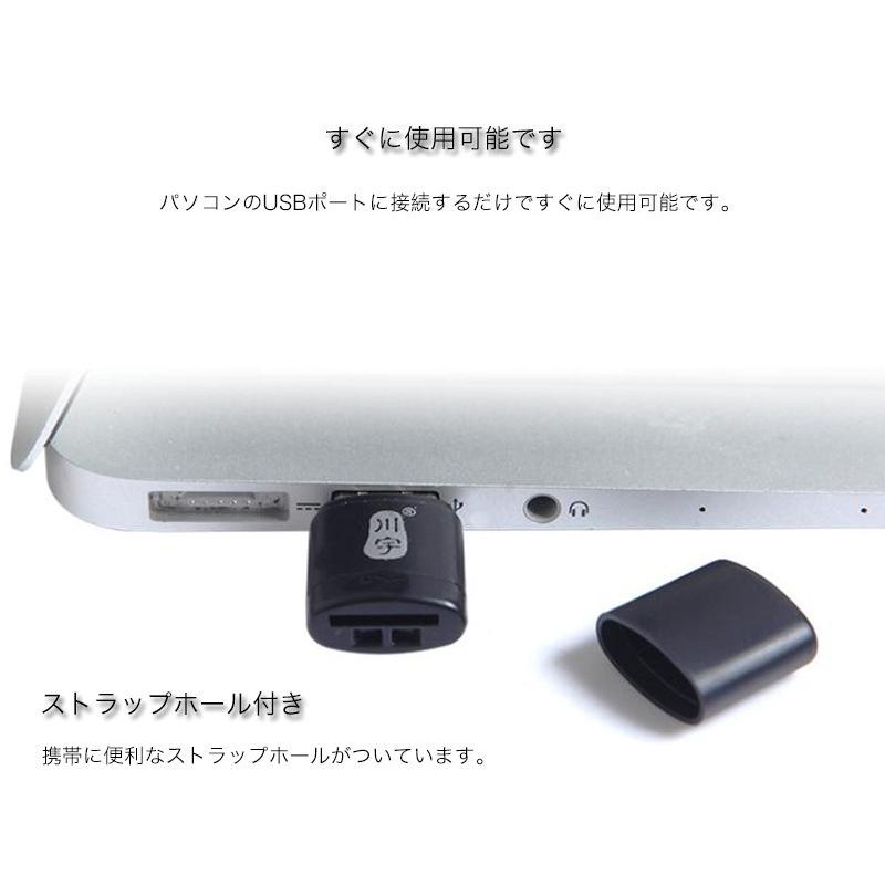 SDカードリーダー メモリカードリーダー USB2.0 マクロSD / microSD / microSDHC/microSDXC適用 カードリーダー ストラップ機能 |  | 03