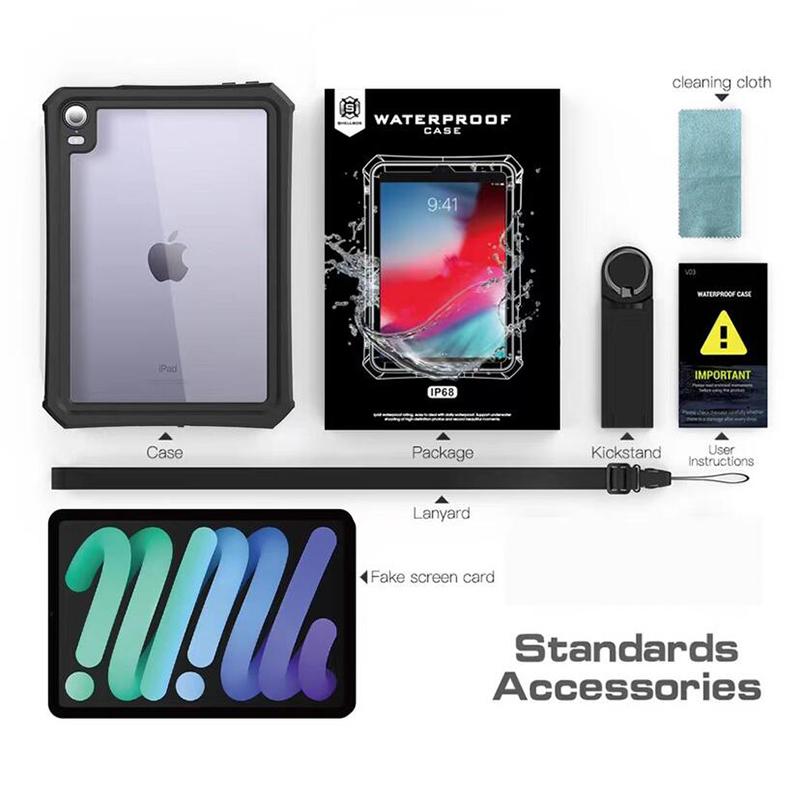 iPad mini 7 a17pro ケース 完全防水 mini6 耐衝撃 mini5 mini4 フル