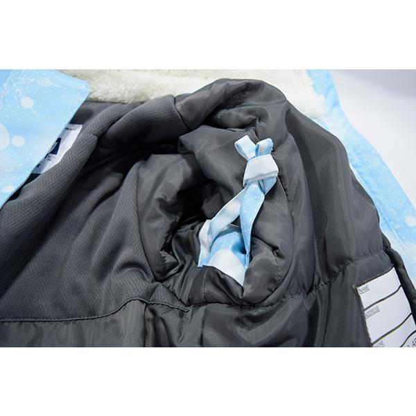 美品　160B 大きいサイズ　ゆったり　ブルー　グレー　スキーウェア　男の子 コスビー cosby ジュニア スキーウェア 上下セット 130 140 150 160 雪