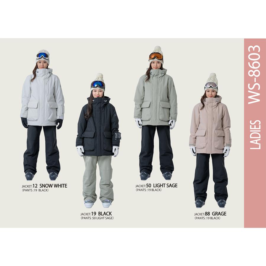 スキーウェア 上下セット　レディース ウィンデックス windex レディース スキーウェア 上下セット WS-8603