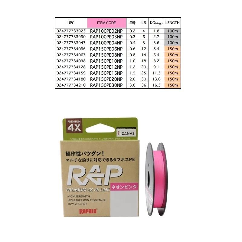 着後レビューで 送料無料 ルアー釣り用peライン ラパラ ラップラインpe 100m 0 4号 8lb ネオンピンク Atlantide1 Com