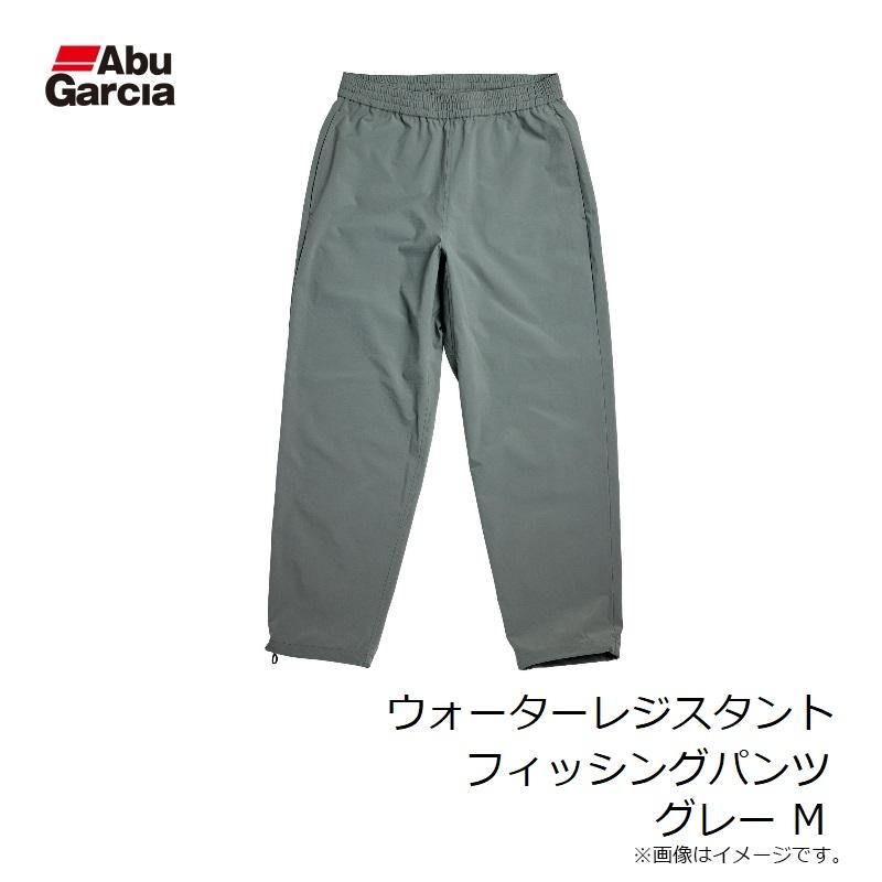 香川ページ アブ ウォーターレジスタントフィッシングパンツ グレー M : 釣具のFTO