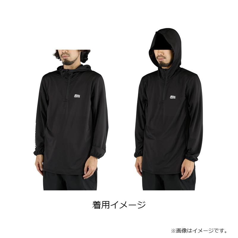 アブ バグオフ アイスドライUVフーディー ブラック XL : 釣具のFTO