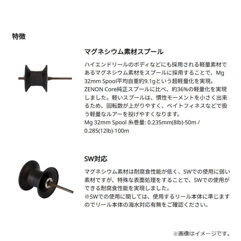 アブ Abu Works Zenon Mg 32mm Spool 12lb-100m : 釣具のFTO ヤフー店