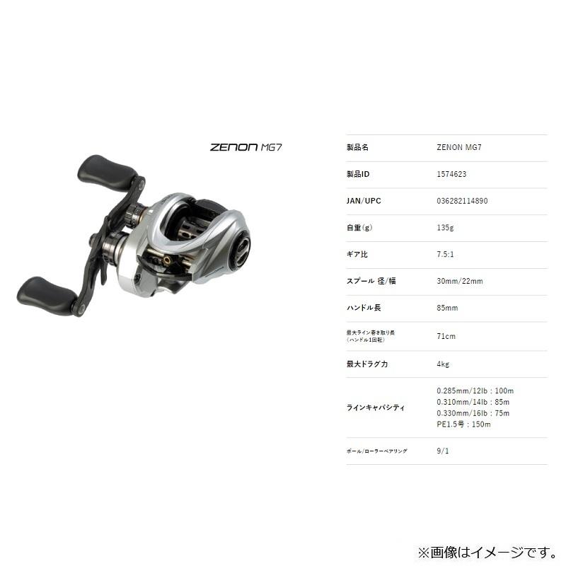 アブ ZENON MG7 / ベイトリール 右巻き : 釣具のFTO ヤフー店 - 通販