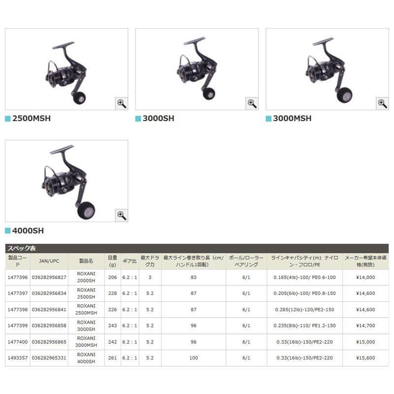 アブ ロキサーニ 2500MSH / アブガルシア スピニングリール : 釣具の