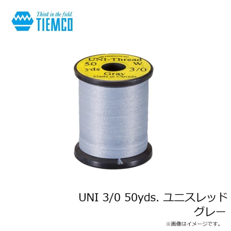 ティムコ UNI 3/0 50yds. ユニスレッド グレー : 釣具のFTO ヤフー店