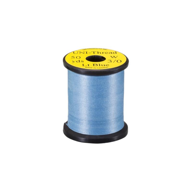ティムコ UNI 3/0 50yds. ユニスレッド ライトブルー : 釣具のFTO
