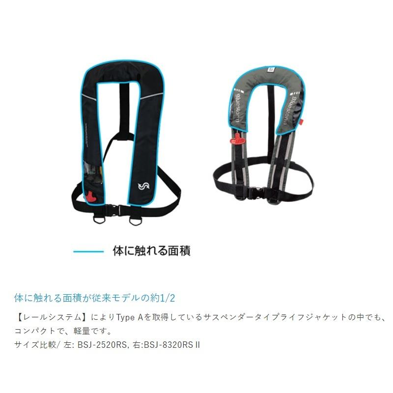 保障ブルーストーム BSJ-8320RSII 膨脹式ライフジャケット（水感知機能