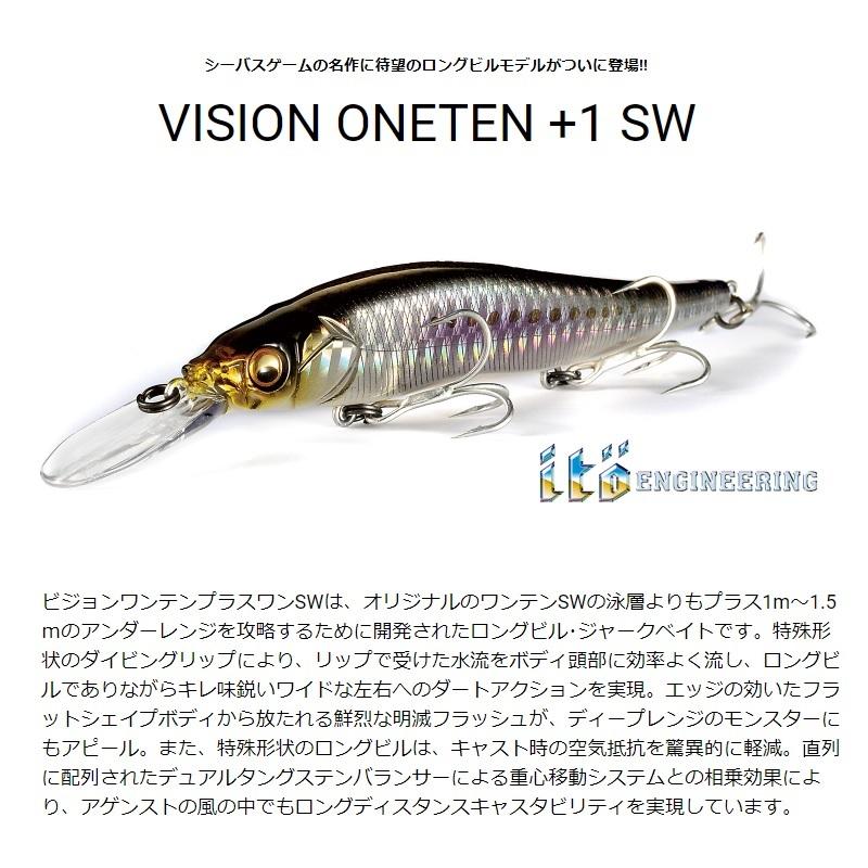 Megabass（メガバス） ビジョンワンテン+1 SW #LZ トウゴロウイワシ