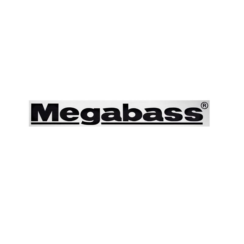 Megabass（メガバス） カッティングステッカー Megabass 20cm ブラック