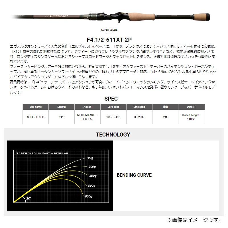 Megabass（メガバス） オロチ X10 2ピース F4.1/2-611XT 2P / バス