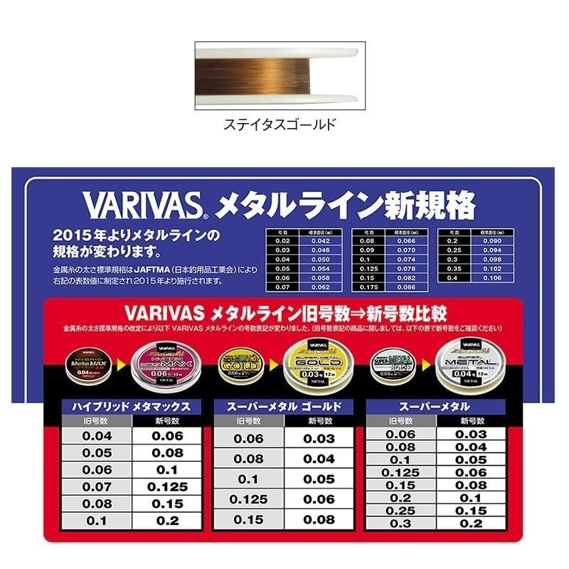 VARIVAS バリバス エクセラ鮎 スーパーメタルゴールド 0.04号