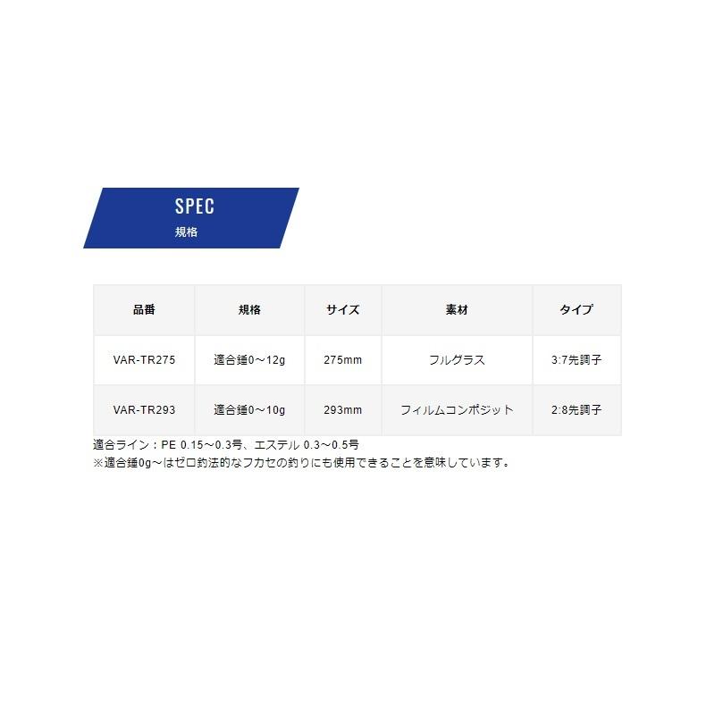モーリス ワカサギ穂先 ワークスリミテッド TR-293 : 釣具のFTO ヤフー