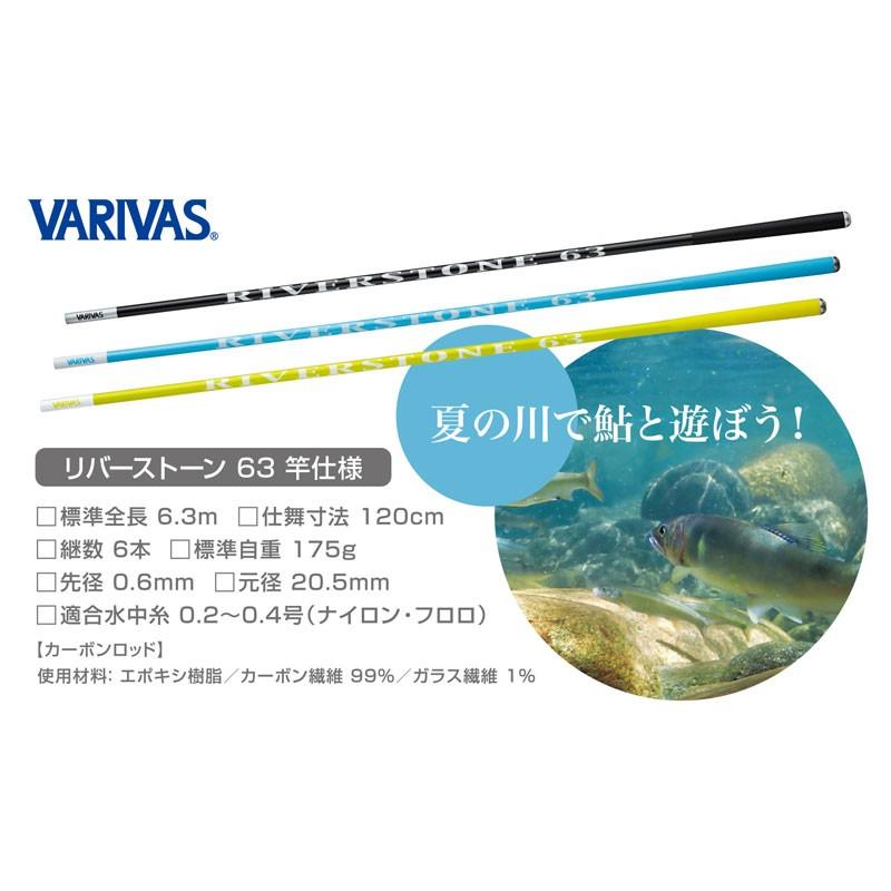 バリバス トライキット鮎 リバーストーン 63 ウォーターブルー 鮎竿 アユ釣り 入門 友釣り 釣具のfto ヤフー店 通販 Yahoo ショッピング