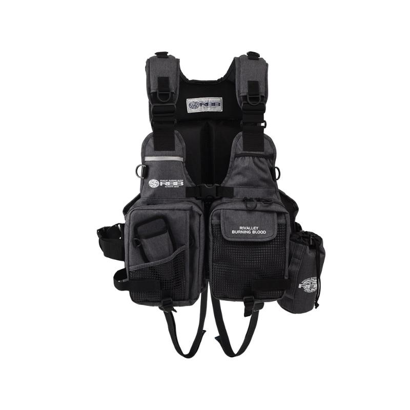 RBB タイドゲームベスト ブラック 7637 リバレイ 7637 RBB タイドゲームベスト ブラック : 釣具のFTO