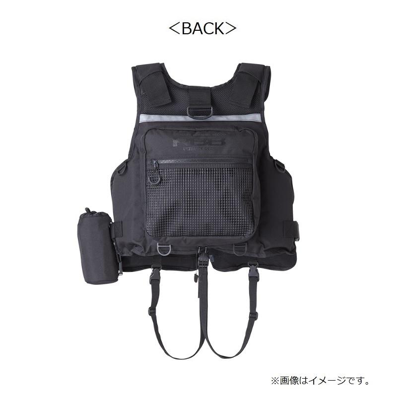 7661 RBB ロックショアショートベスト ブラック リバレイ 7661 RBB ロックショアショートベスト BLK/ブラック : 釣具の