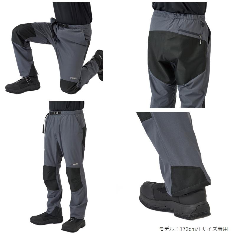 リバレイ 7757 RBB ロックショアストレッチパンツ チャコール M : 釣具