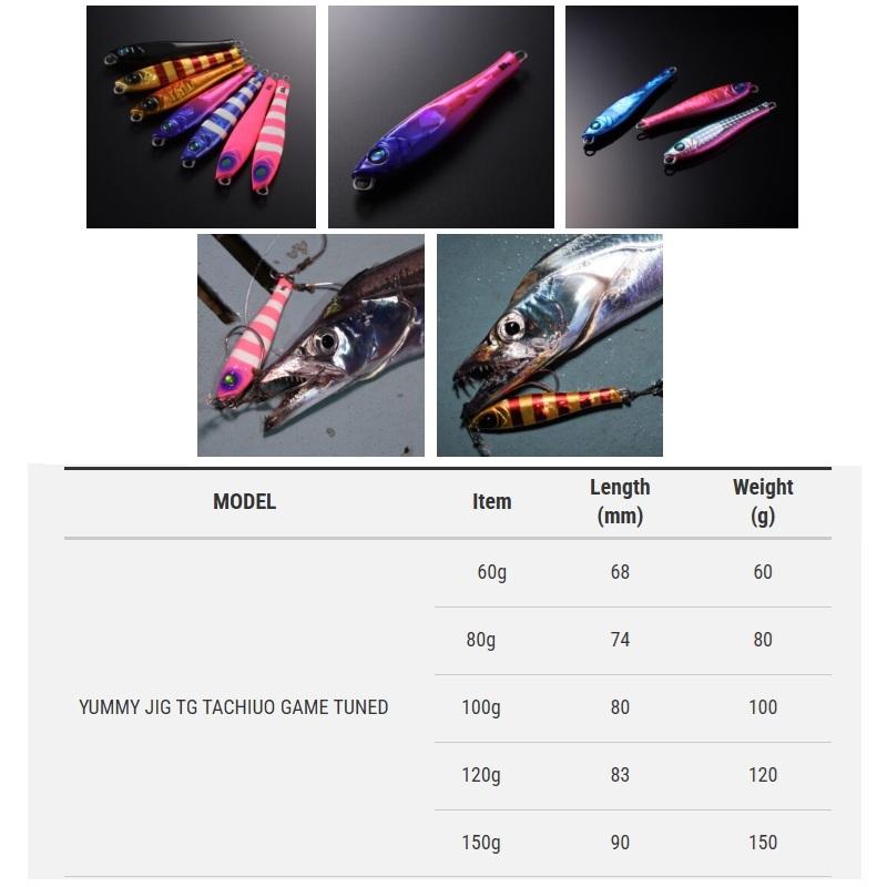 エイテック ヤミージグ TG タチウオゲームチューンド 100g #16 WH