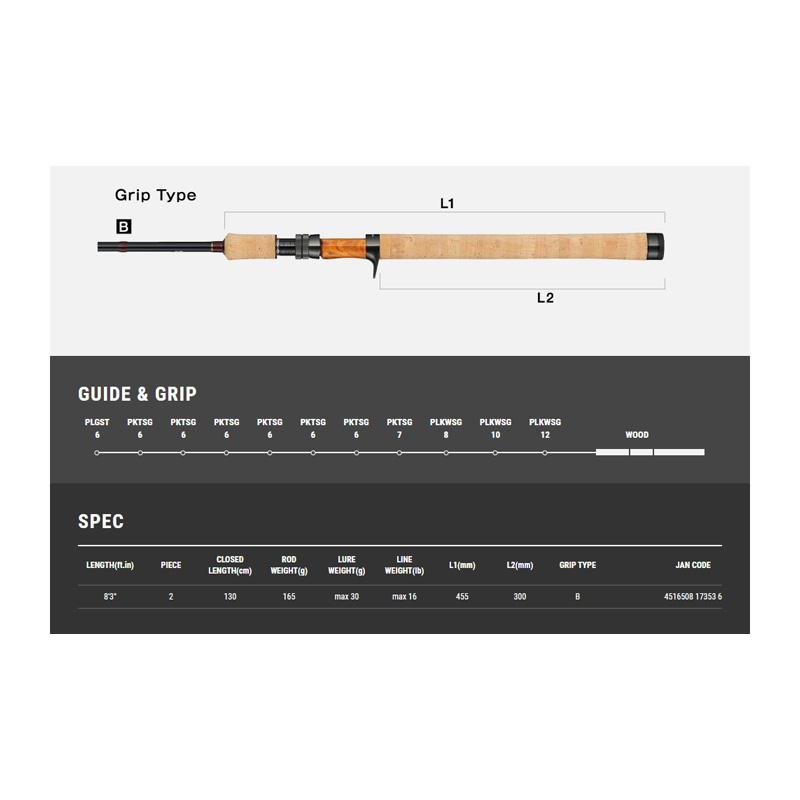 KEISON Runsback II C83MH トラウトロッド テイルウォーク(tailwalk) ケイソン ランズバック II S83MH ○廃