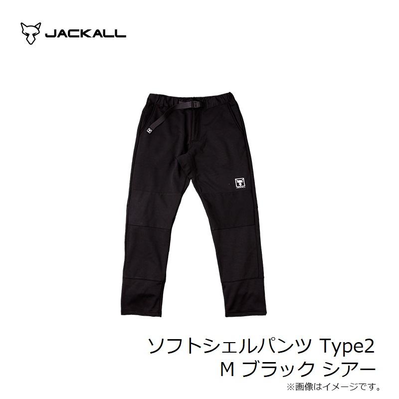 JACKALL ジャッカル ソフトシェルパンツ Type2 M ブラック