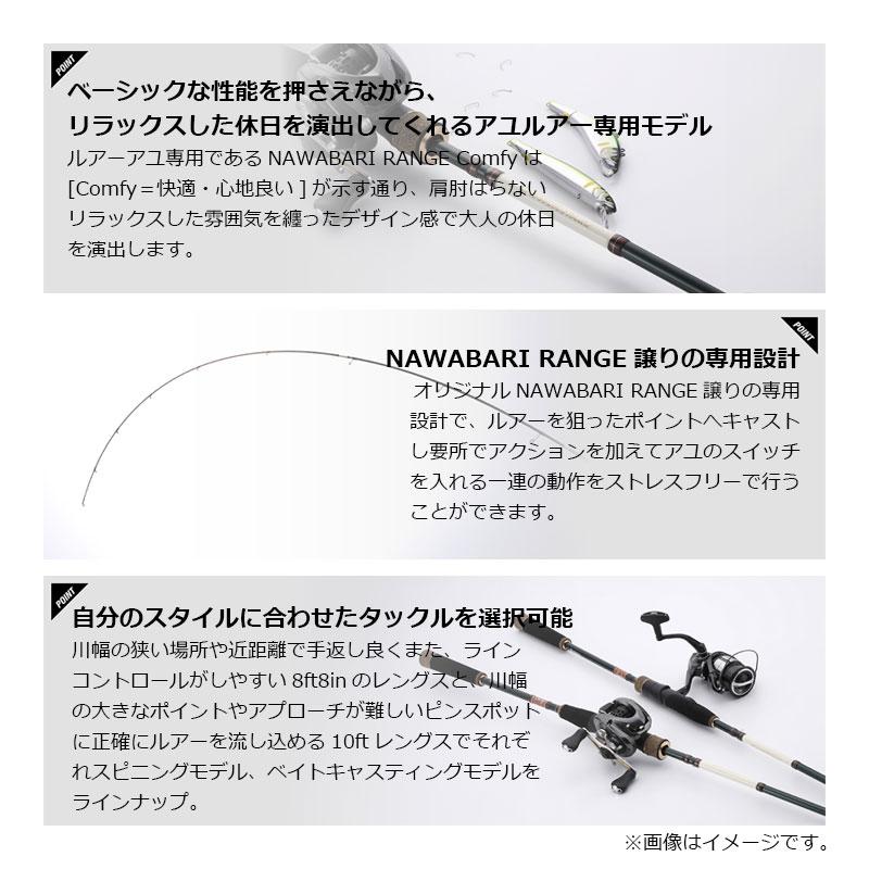 ティモン　NAWABARI RANGE Comfy NRC-S88M　/ ナワバリレンジコンフィー 鮎ルアー あゆゲーム アユイング スピニング ロッド_2