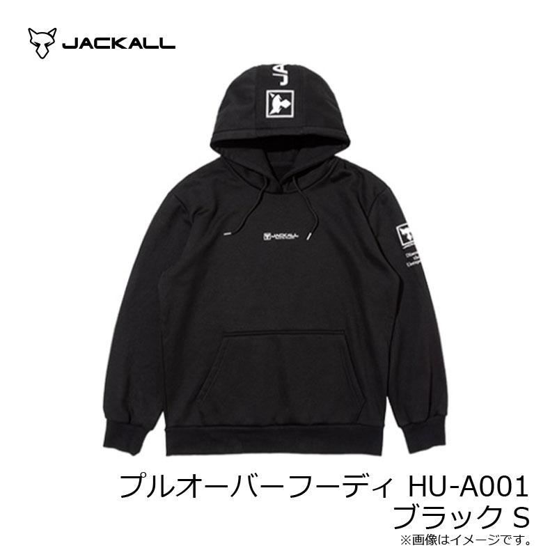 ジャッカル HU-A001 プルオーバーフーディ S ブラック JACKALL（ジャッカル） プルオーバーフーディ HU-A001 ブラック S