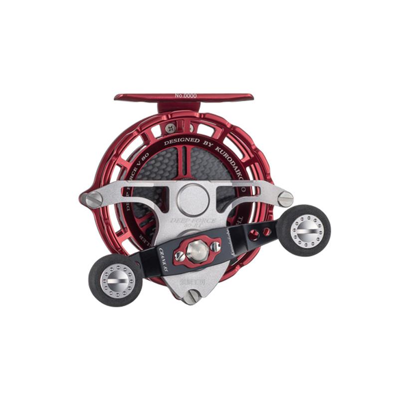 黒鯛工房 カセ筏師 DEEP FORCE V80-RT (右) レッド/チタン : 釣具のFTO