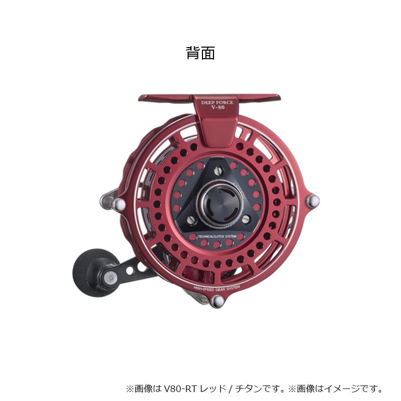 黒鯛工房 DEEP FORCE V-80 右ハンドル 黒鯛工房 カセ筏師 DEEP FORCE V80-RT (右) レッド/チタン : 釣具のFTO