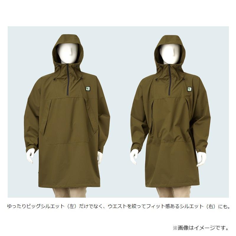 【未使用】B-TRUE アノラックポンチョ Mサイズ カーキ EverGreen（エバーグリーン） B-TRUE アノラックポンチョ M(M〜LL