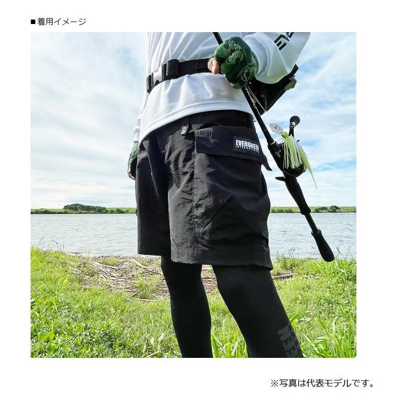 エバーグリーン E.G.カーゴショーツ XL ブラック EverGreen（エバーグリーン） EGカーゴショーツ XL #ブラック : 釣具の