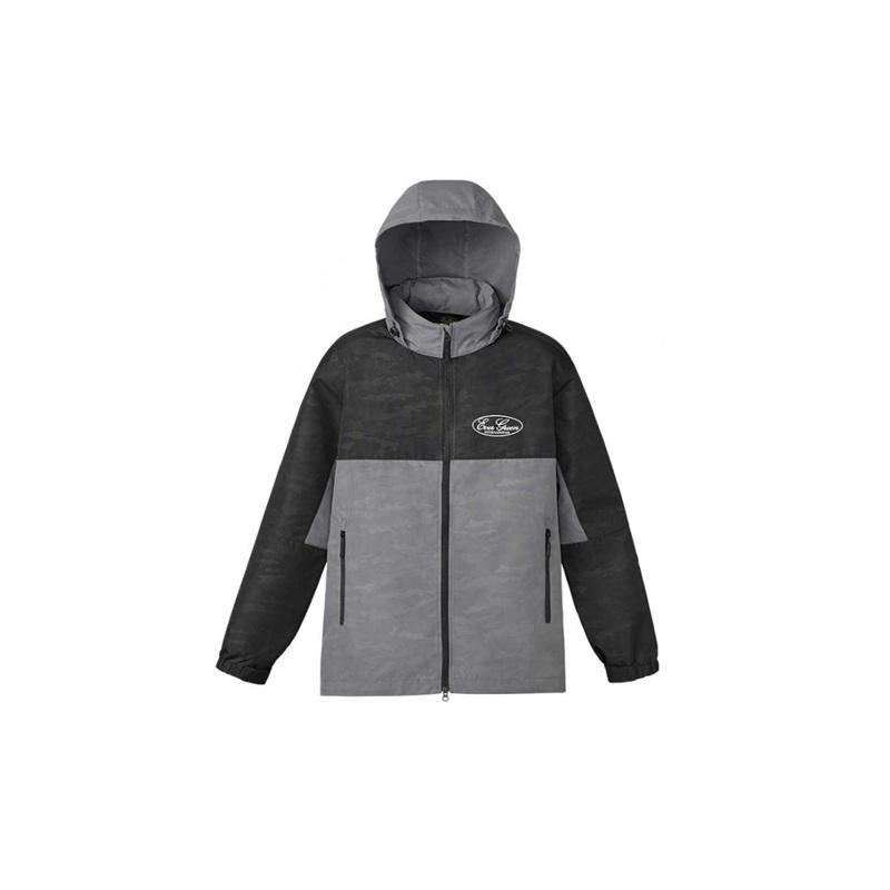 エバーグリーン フィッシングウェア E.G.シェルパーカー  LL  グレー×ブラック EverGreen（エバーグリーン） EGシェルパーカー LL #グレー/ブラック