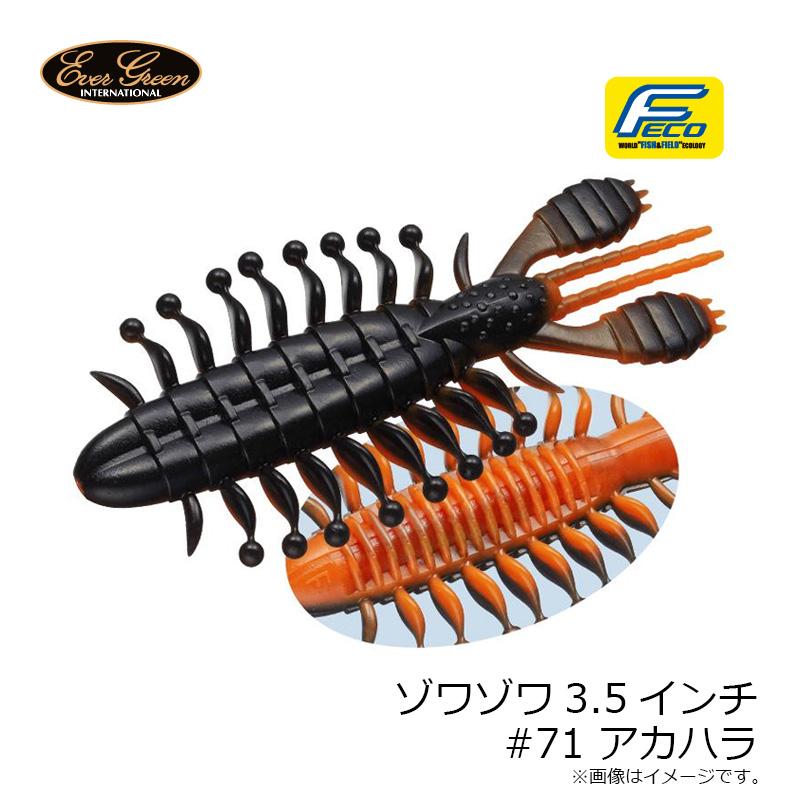 EverGreen（エバーグリーン） ゾワゾワ3.5インチ #71 アカハラ : 釣具