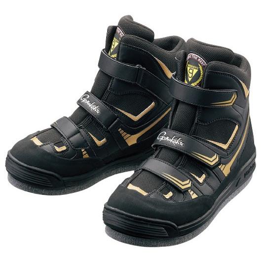 激安単価で がまかつ フェルトスパイクシューズ パワータイプ ブラック ゴールド L 25 5 26 0 手数料安い