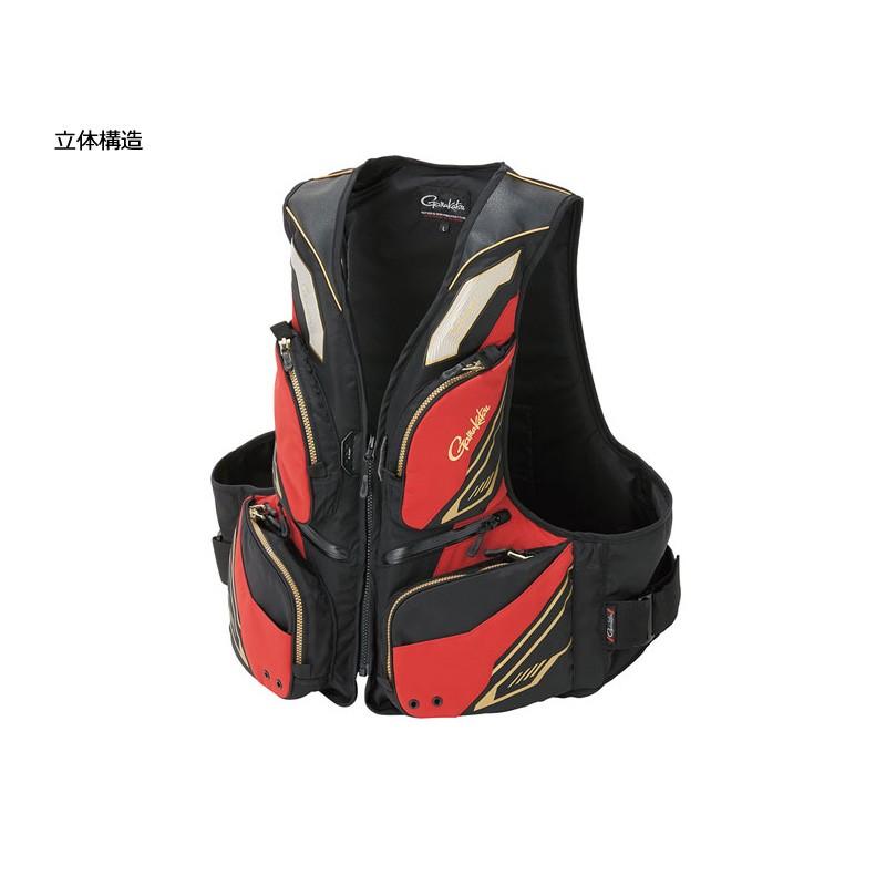 がまかつ　フローティングベスト GM-2180 カーボンブラック Gamakatsu がまかつ GM-2180 フローティングベスト ブラックx