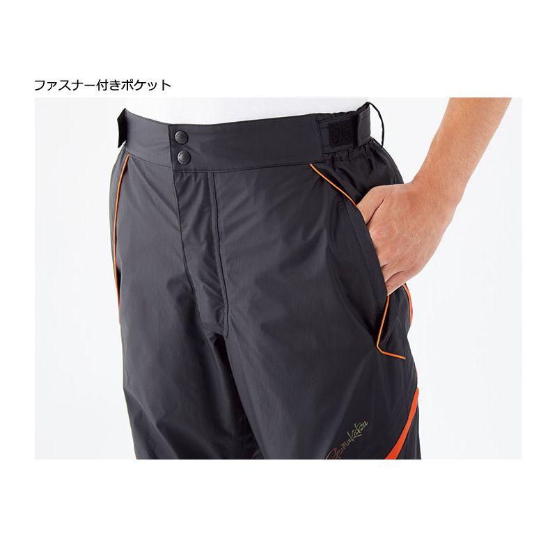 がまかつ GM-3530 フィッシングレインスーツ ブラック/オレンジ がまかつ GM-3530 フィッシングレインスーツ ブラック/オレンジ